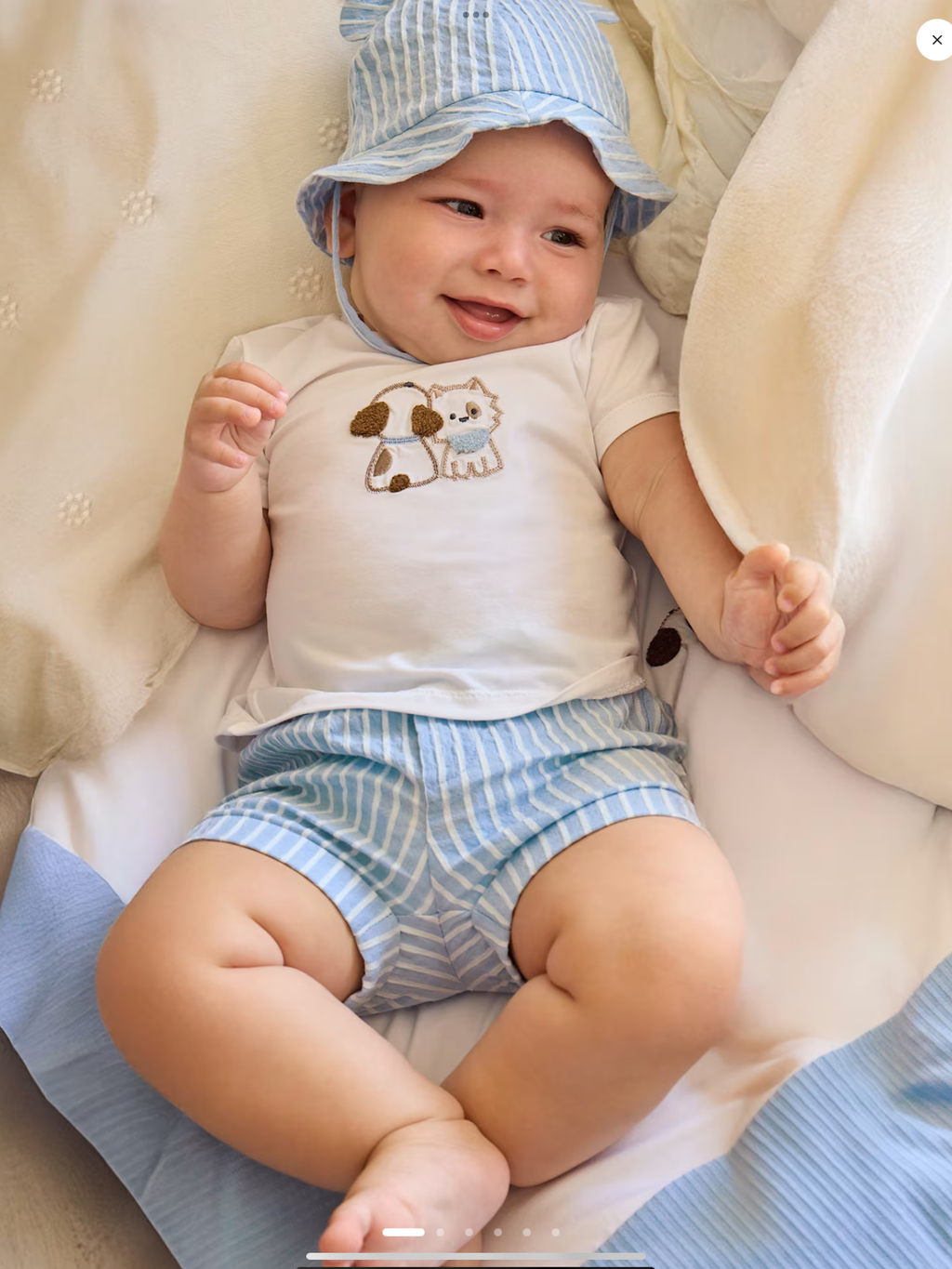 Avelorie Baby  3 piece set hat with ears 0226641