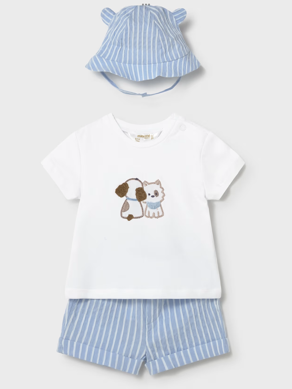 Avelorie Baby  3 piece set hat with ears 0226641