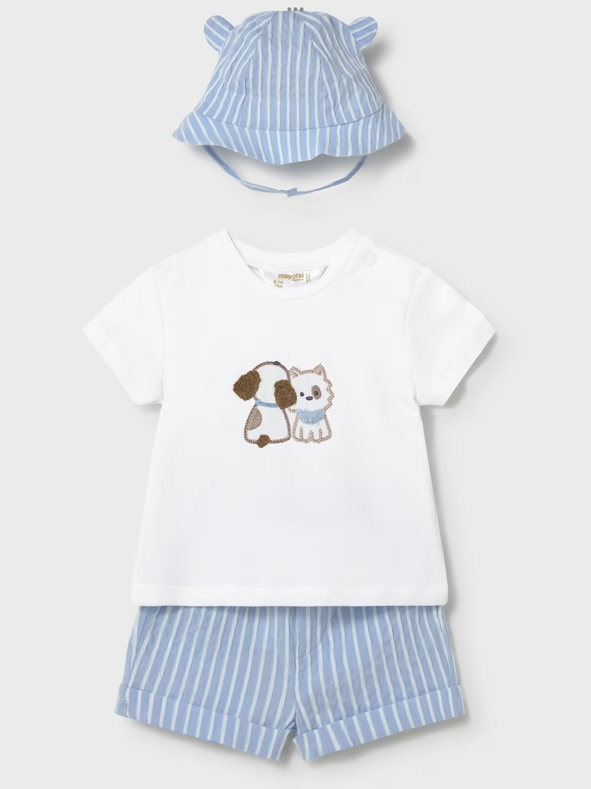 Avelorie Baby  3 piece set hat with ears 0226641