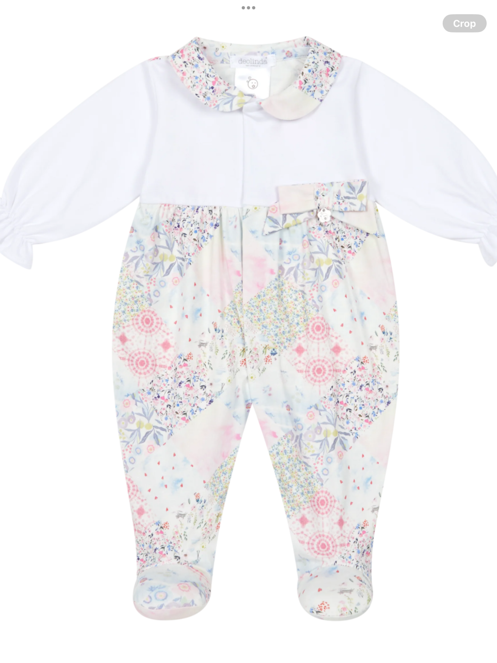 SS26 Avelorie Baby Sugar Girls Pastel Floral Babygrow.   0226645