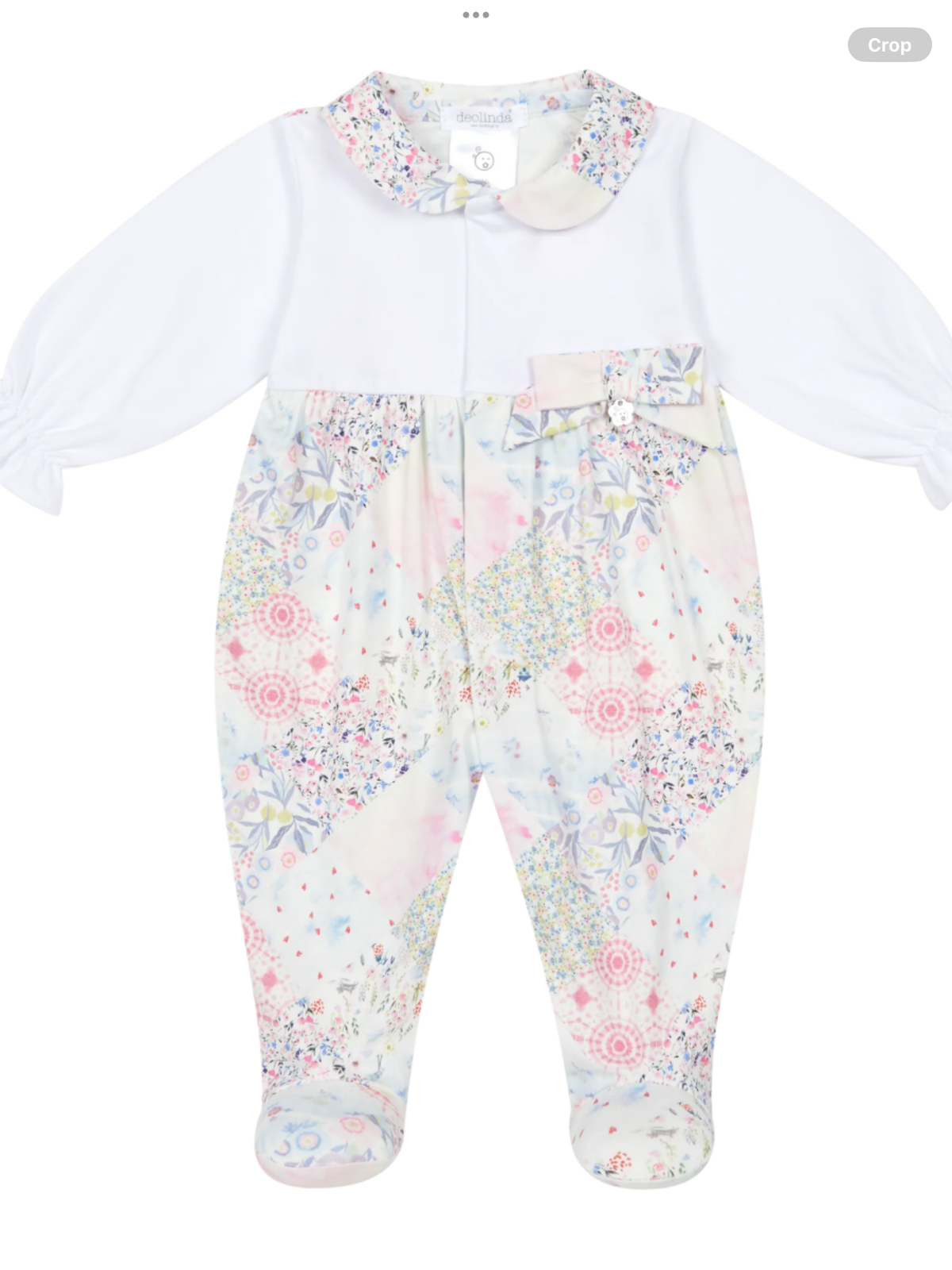SS26 Avelorie Baby Sugar Girls Pastel Floral Babygrow.   0226645