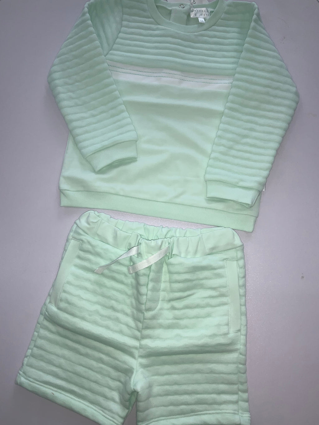 Avelorie Baby mint shorts set 0326674