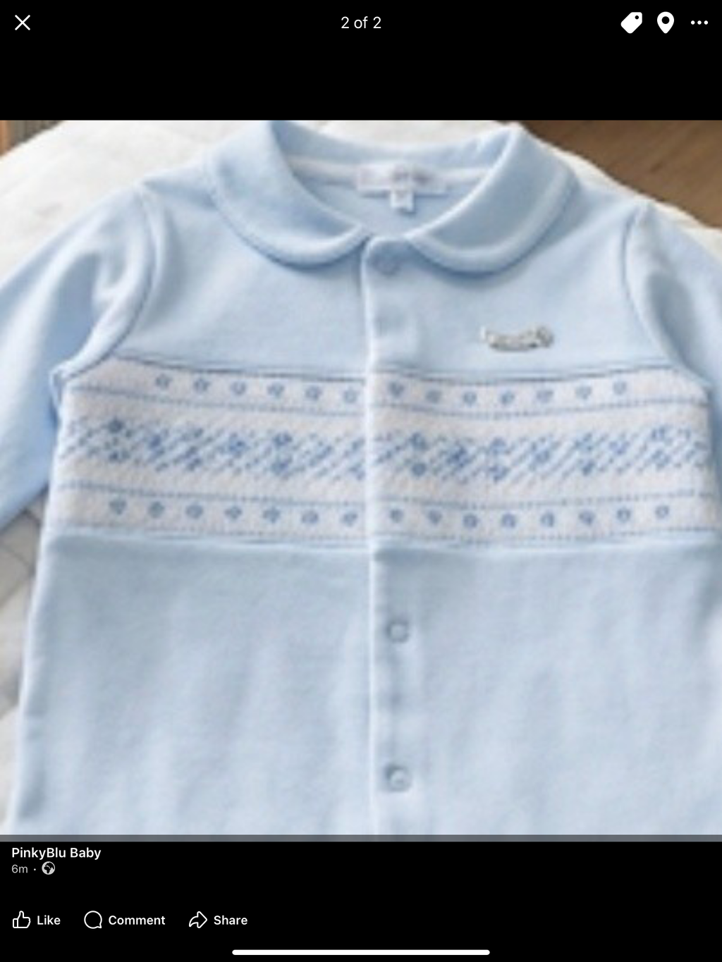 Blue baby babygro 0426724