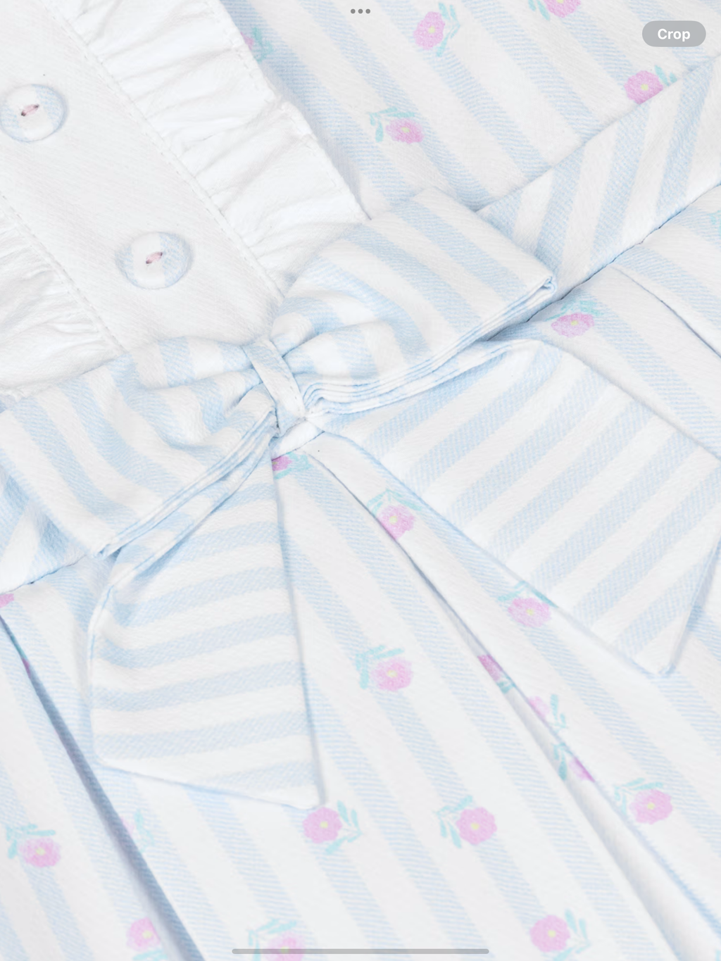 Avelorie Baby girls blue and white stripped cotton dress 0426731