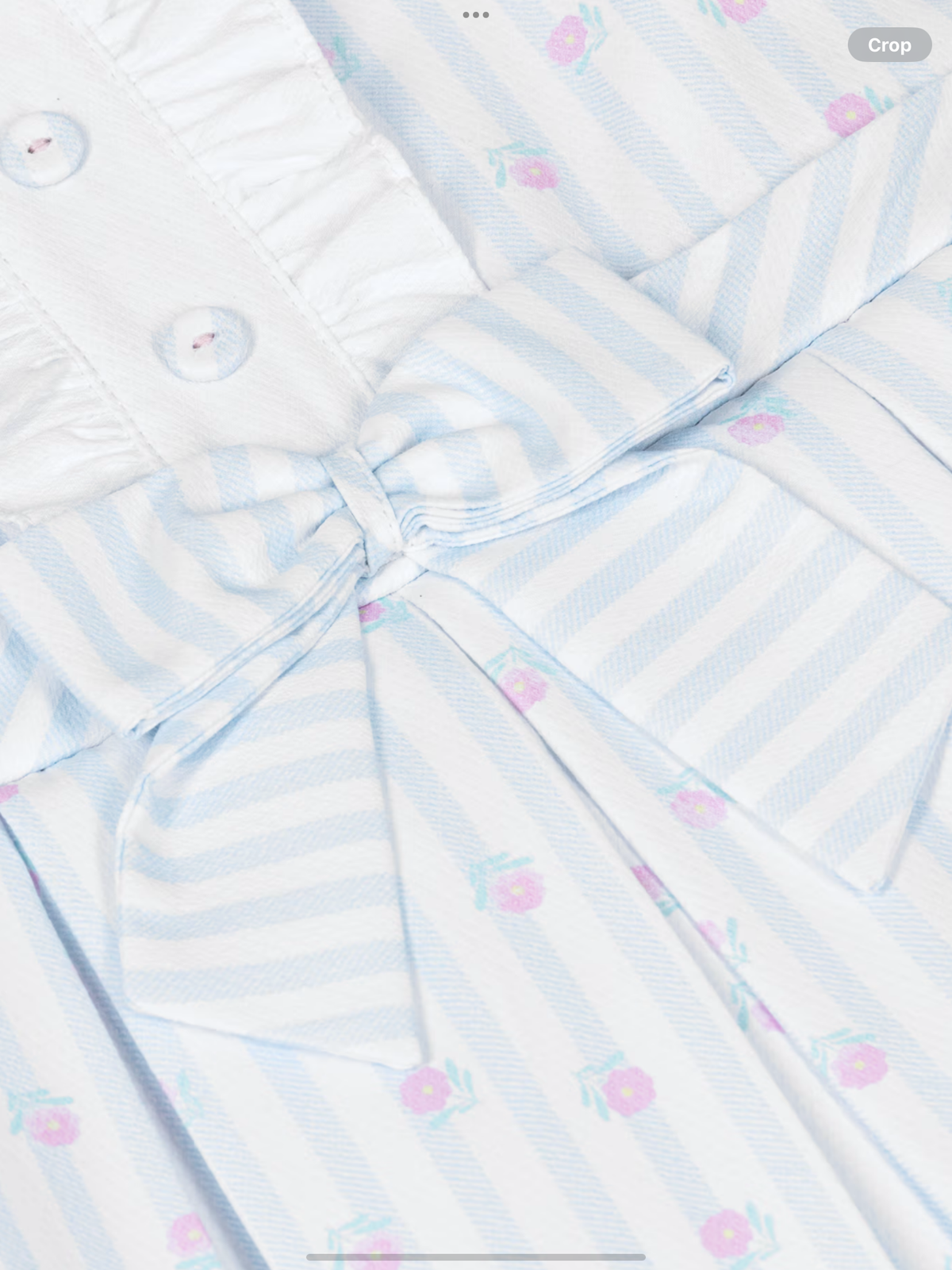 Avelorie Baby girls blue and white stripped cotton dress 0426731