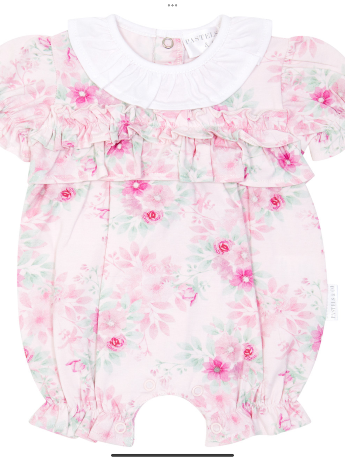 Avelorie Baby Girls Pink Pretty Rose Romper - Oceanna 0426742