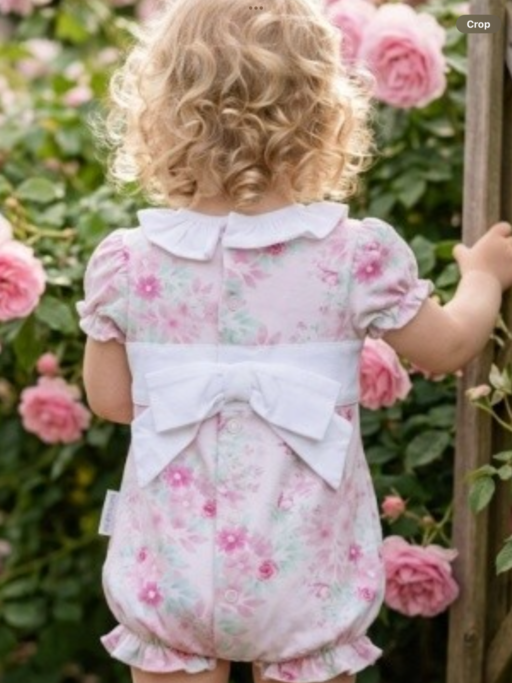 Avelorie Baby Girls Pink Pretty Rose Romper - Oceanna 0426742