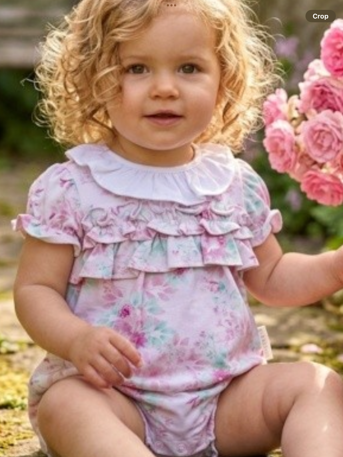 Avelorie Baby Girls Pink Pretty Rose Romper - Oceanna 0426742