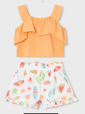 Avelorie Baby Print short set girl with ruffles 0426746