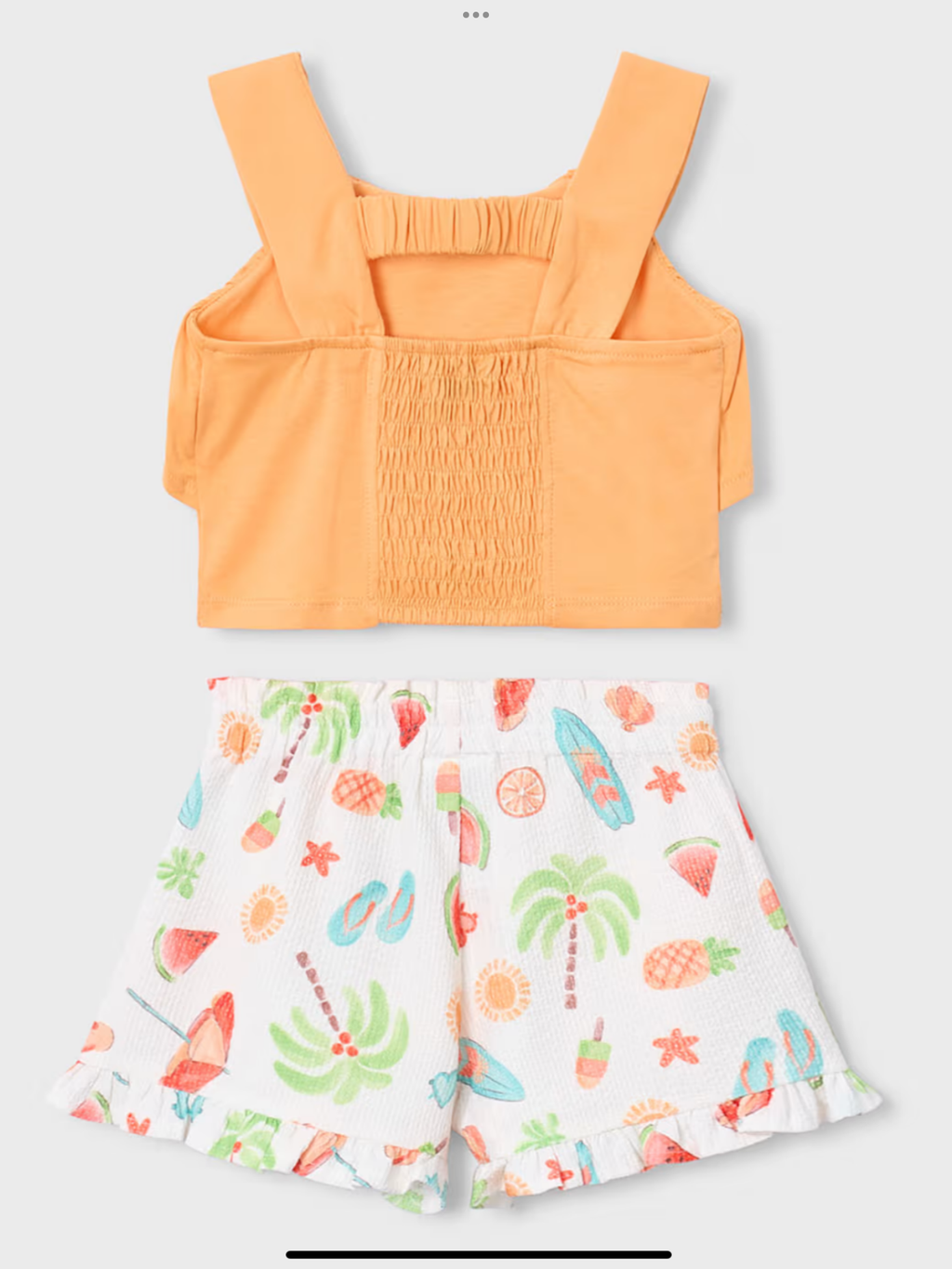 Avelorie Baby Print short set girl with ruffles 0426746