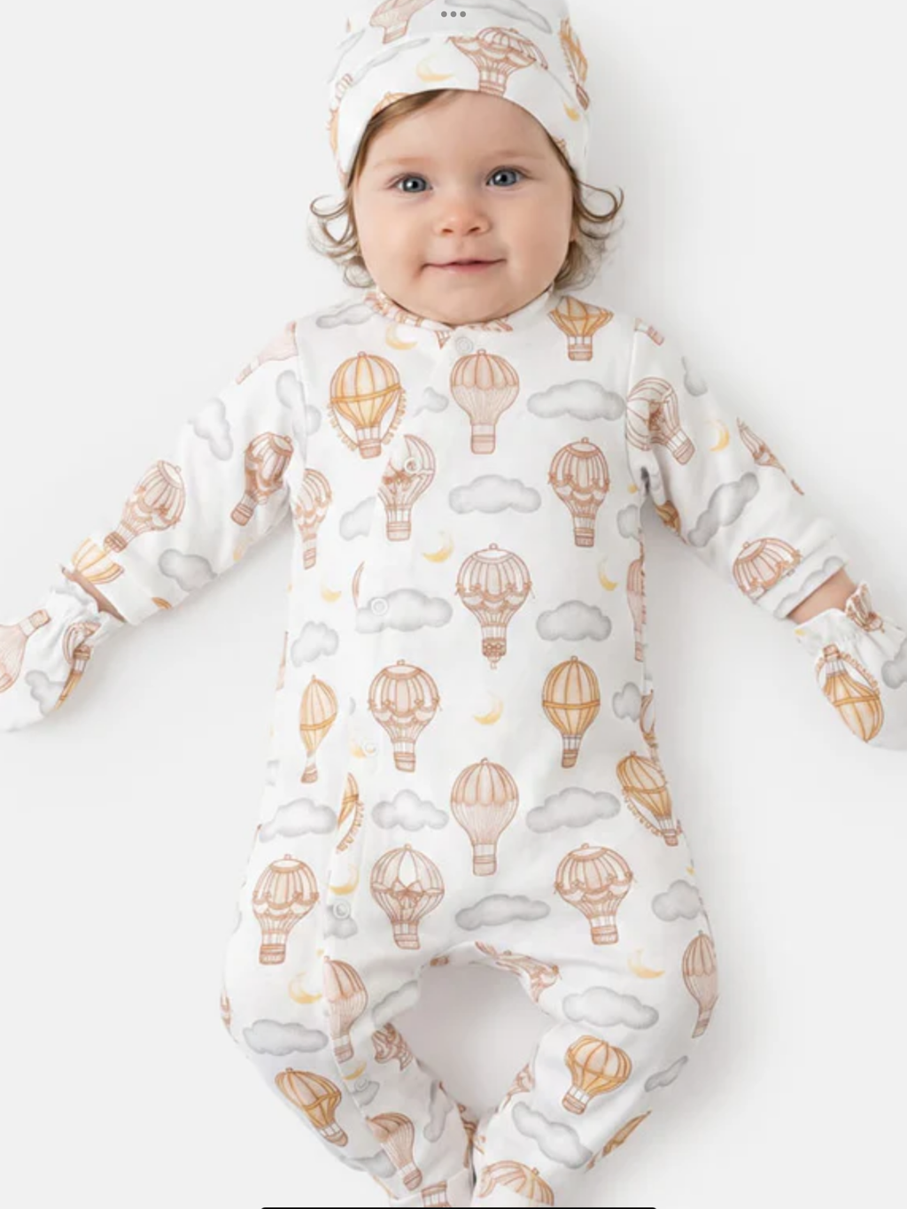 Baby Grow Hot Air Balloon Collection 3-Piece Set - Beige 0626770