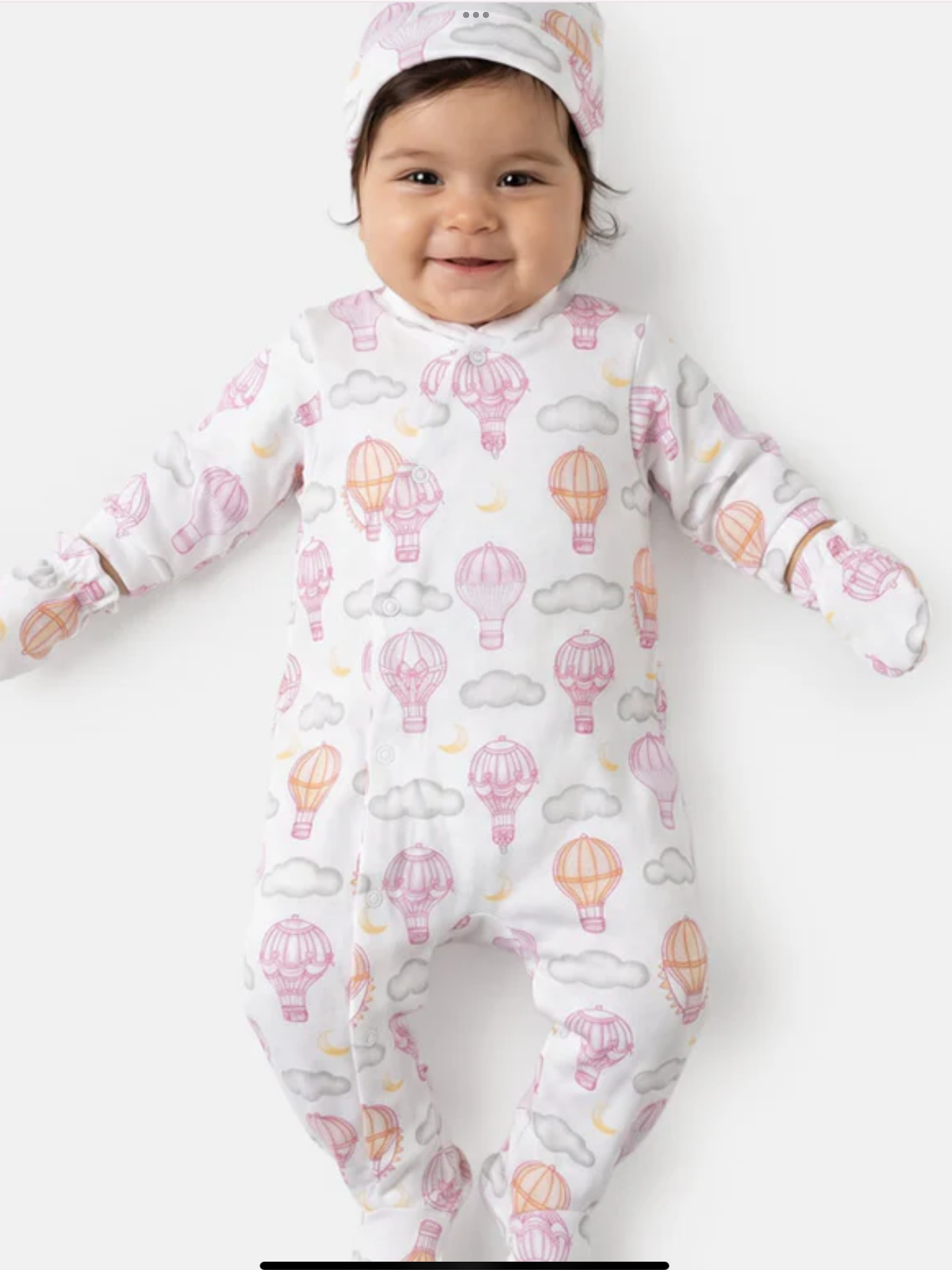 Baby Grow Hot Air Balloon Collection 3-Piece Set - Baby Pink 0626771