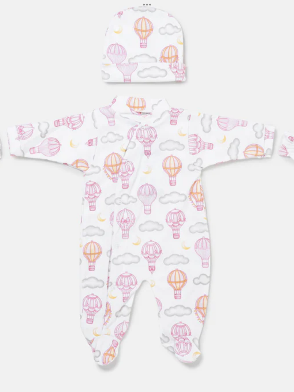 Baby Grow Hot Air Balloon Collection 3-Piece Set - Baby Pink 0626771
