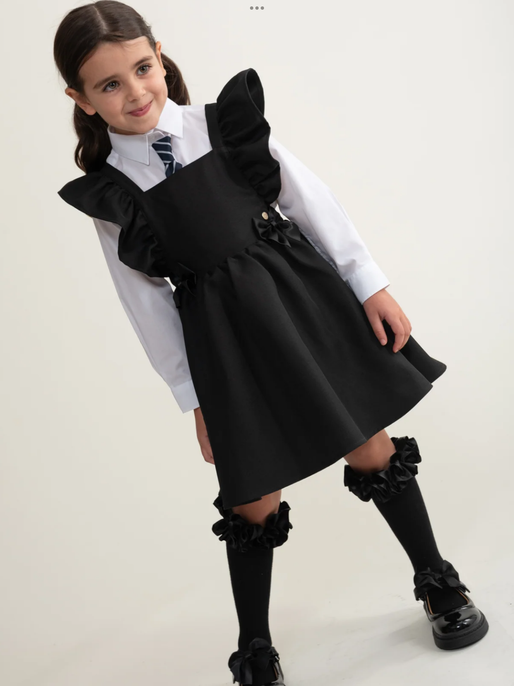 Avelorie Baby black school pinafore 0726778