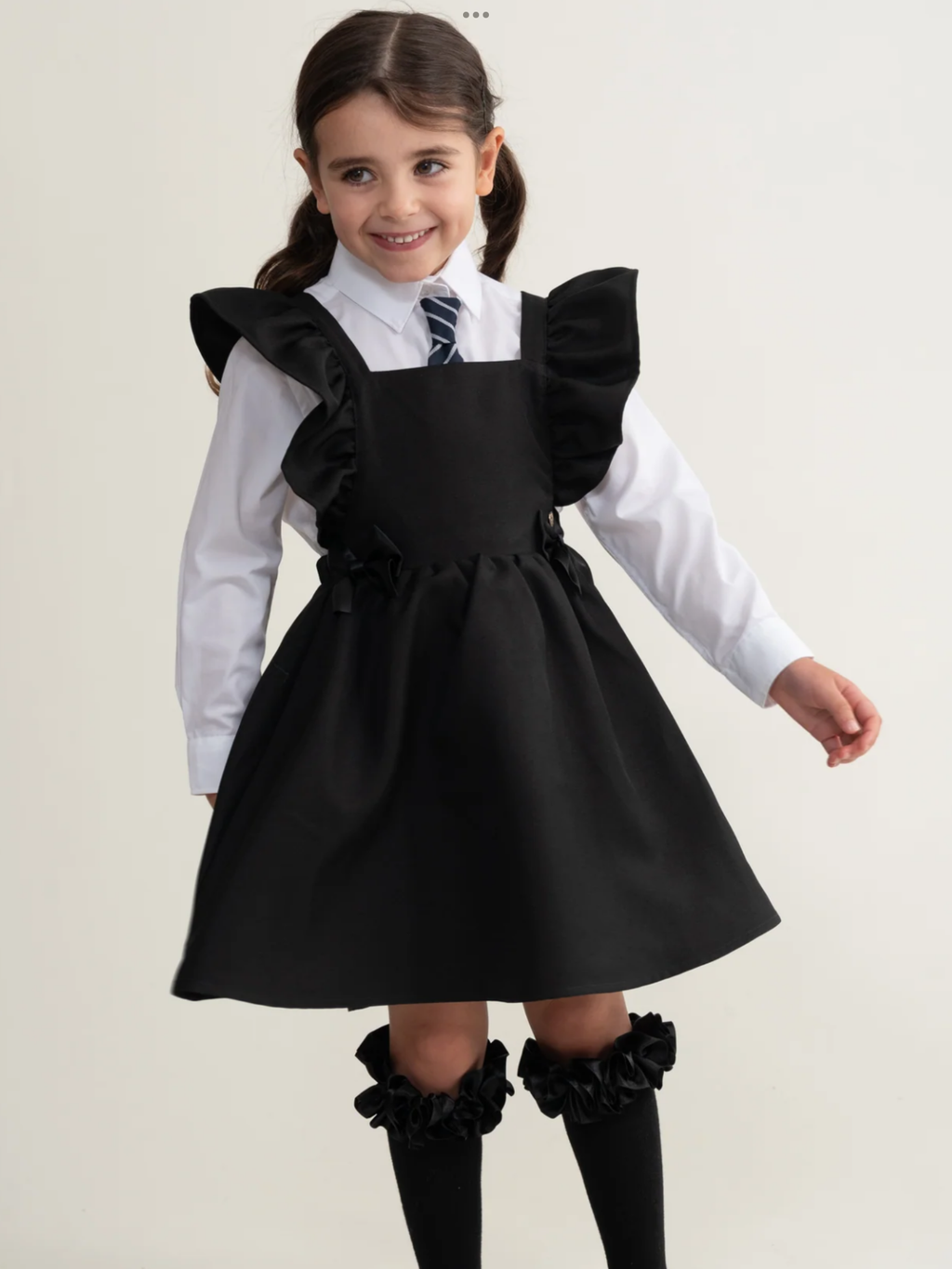 Avelorie Baby black school pinafore 0726778