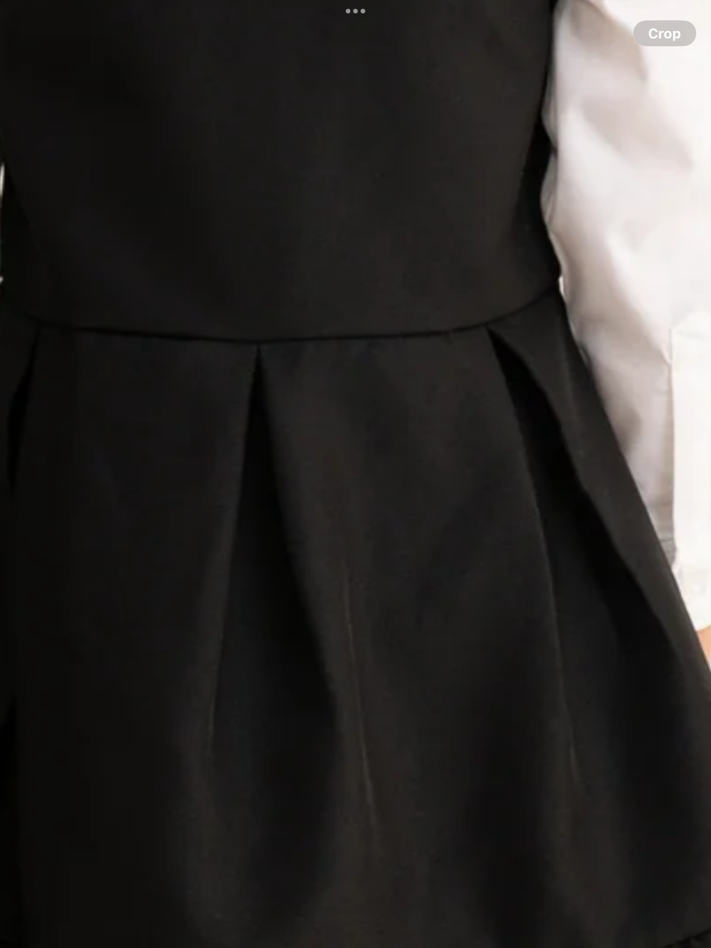 Avelorie Baby Black Zip Front Pinafore with Bow Details 0726786