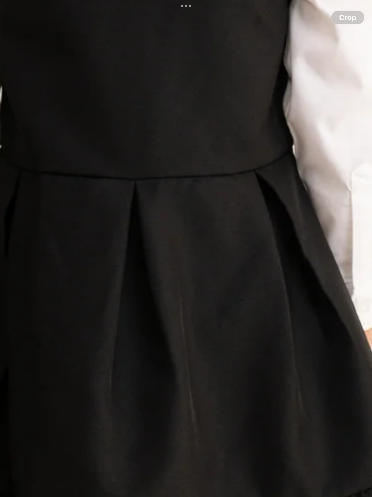 Avelorie Baby Black Zip Front Pinafore with Bow Details 0726786