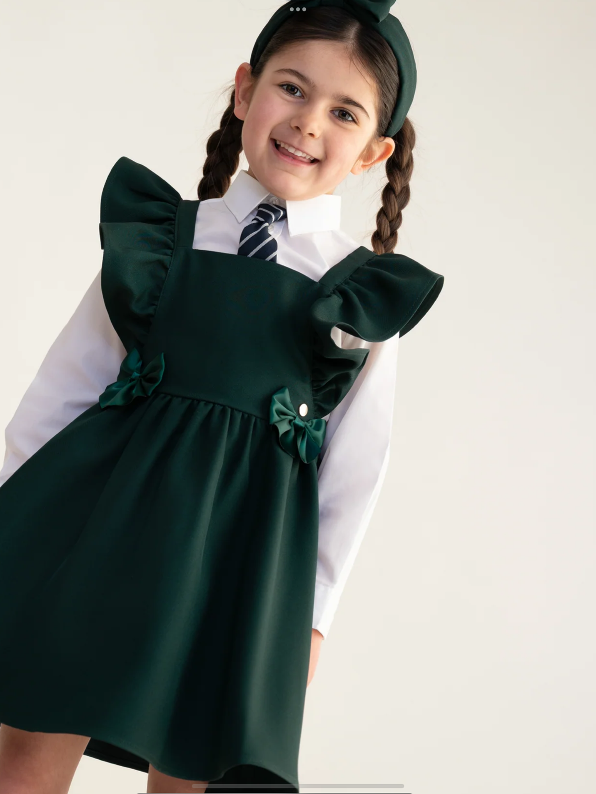 Avelorie Baby Bottle Green Pinafore Dress 0726789