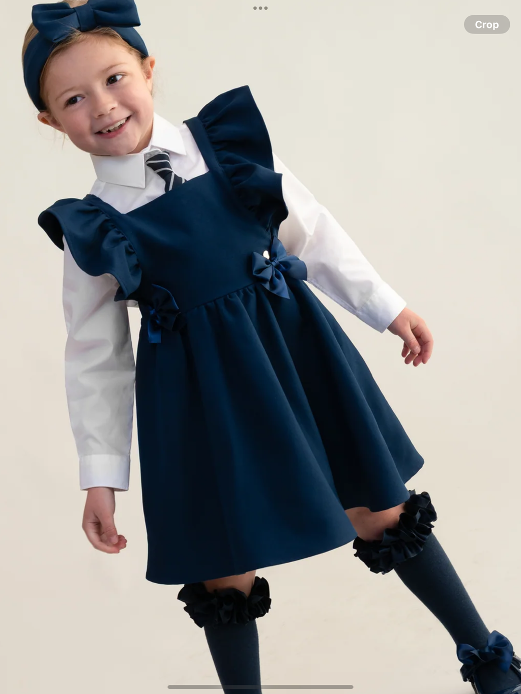 Avelorie Baby Navy Pinafore Dress 0726791