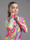 Pre order Avelorie Baby BY Avelorie Baby Revive Printed Zip Up Top - Hot Pink 0726797
