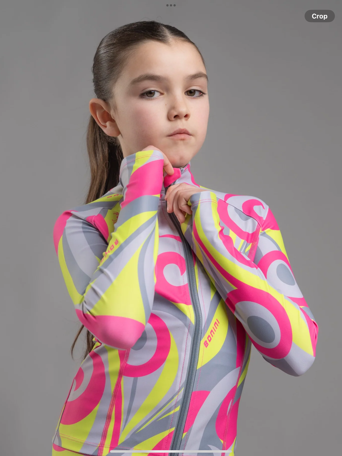Pre order Avelorie Baby BY Avelorie Baby Revive Printed Zip Up Top - Hot Pink 0726797