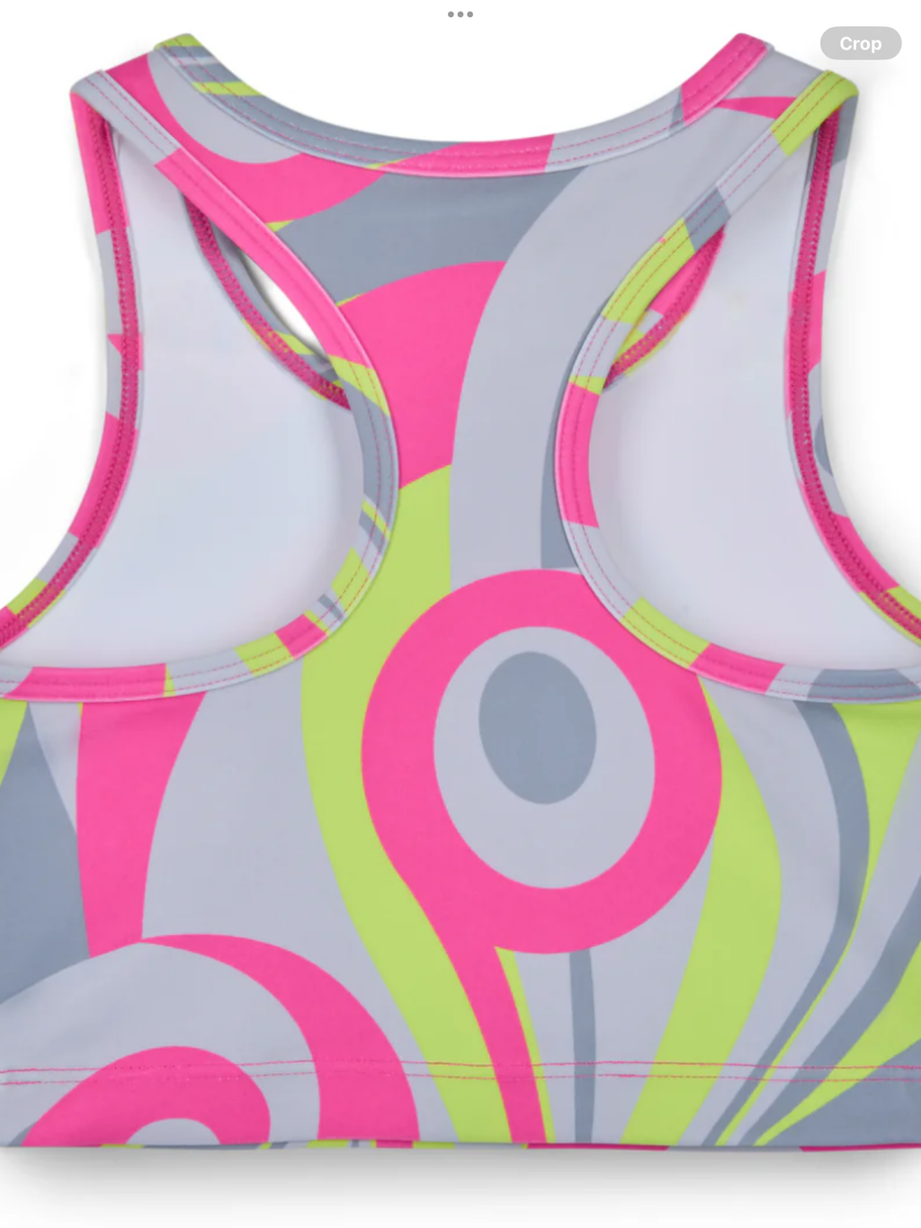 PRE ORDER Avelorie Baby by Avelorie Baby 'Ignite' Grey/Pink Print Crop Top 0726798