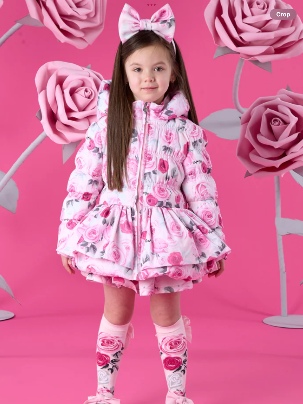 Avelorie Baby "AVA" WINTER BLOOM - ROSE PRINT COAT - 0726782