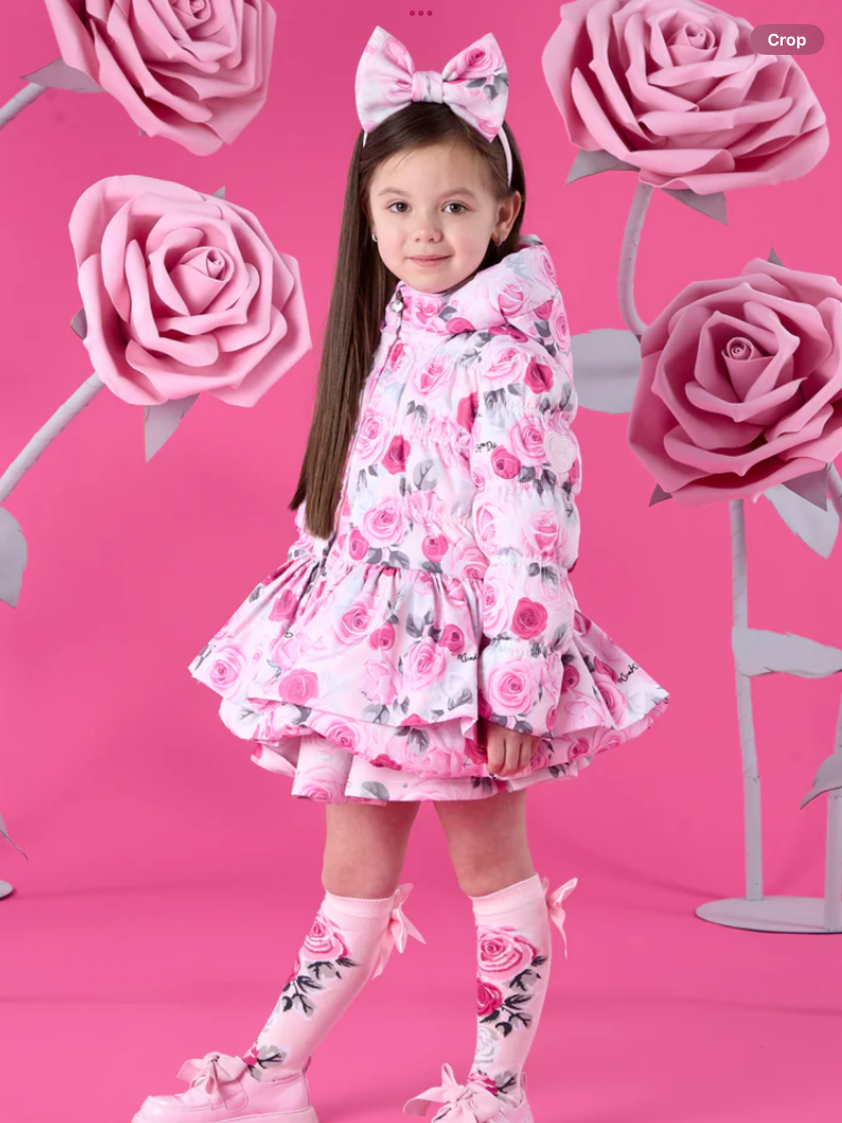 Avelorie Baby "AVA" WINTER BLOOM - ROSE PRINT COAT - 0726782