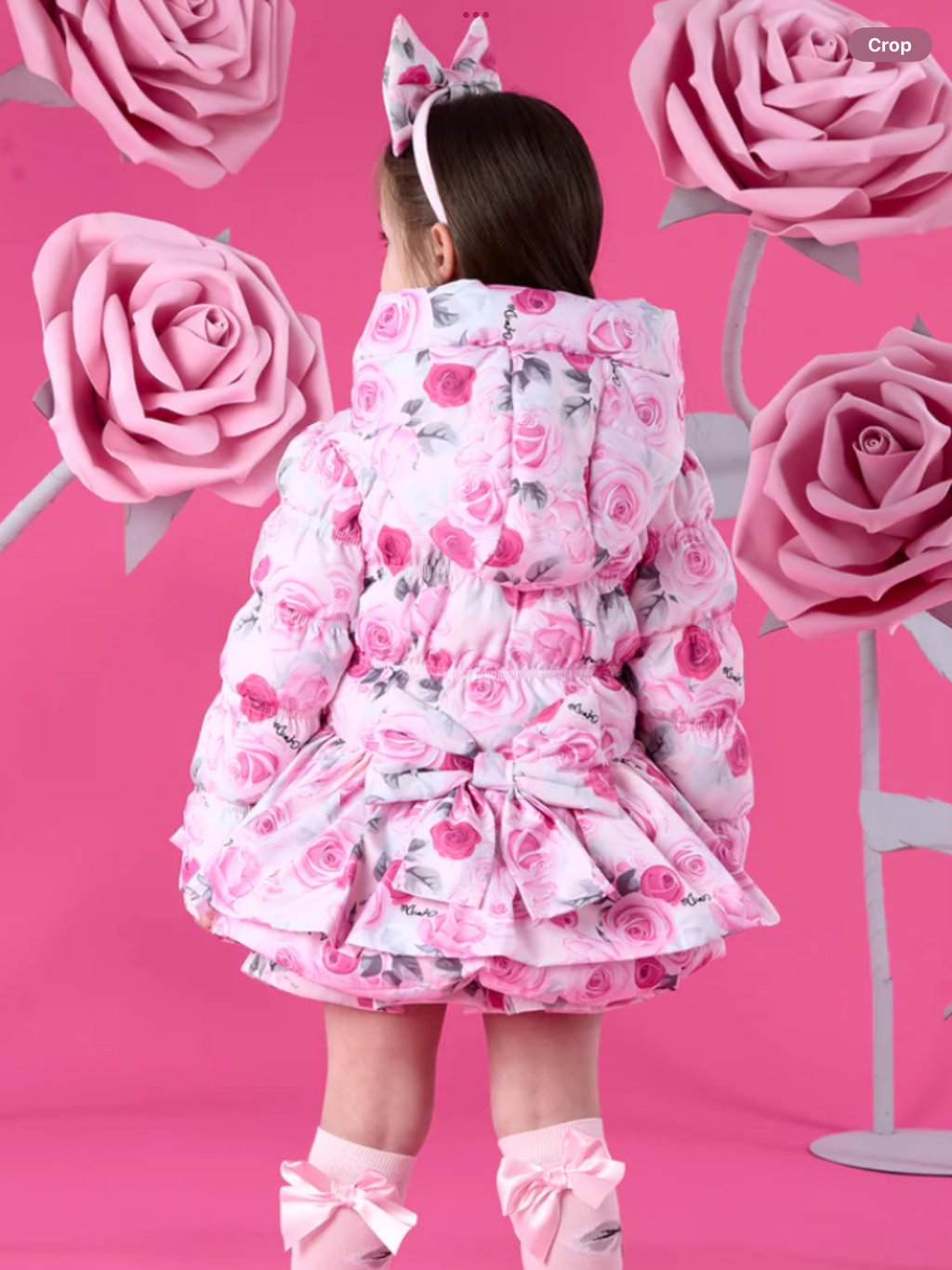 Avelorie Baby "AVA" WINTER BLOOM - ROSE PRINT COAT - 0726782