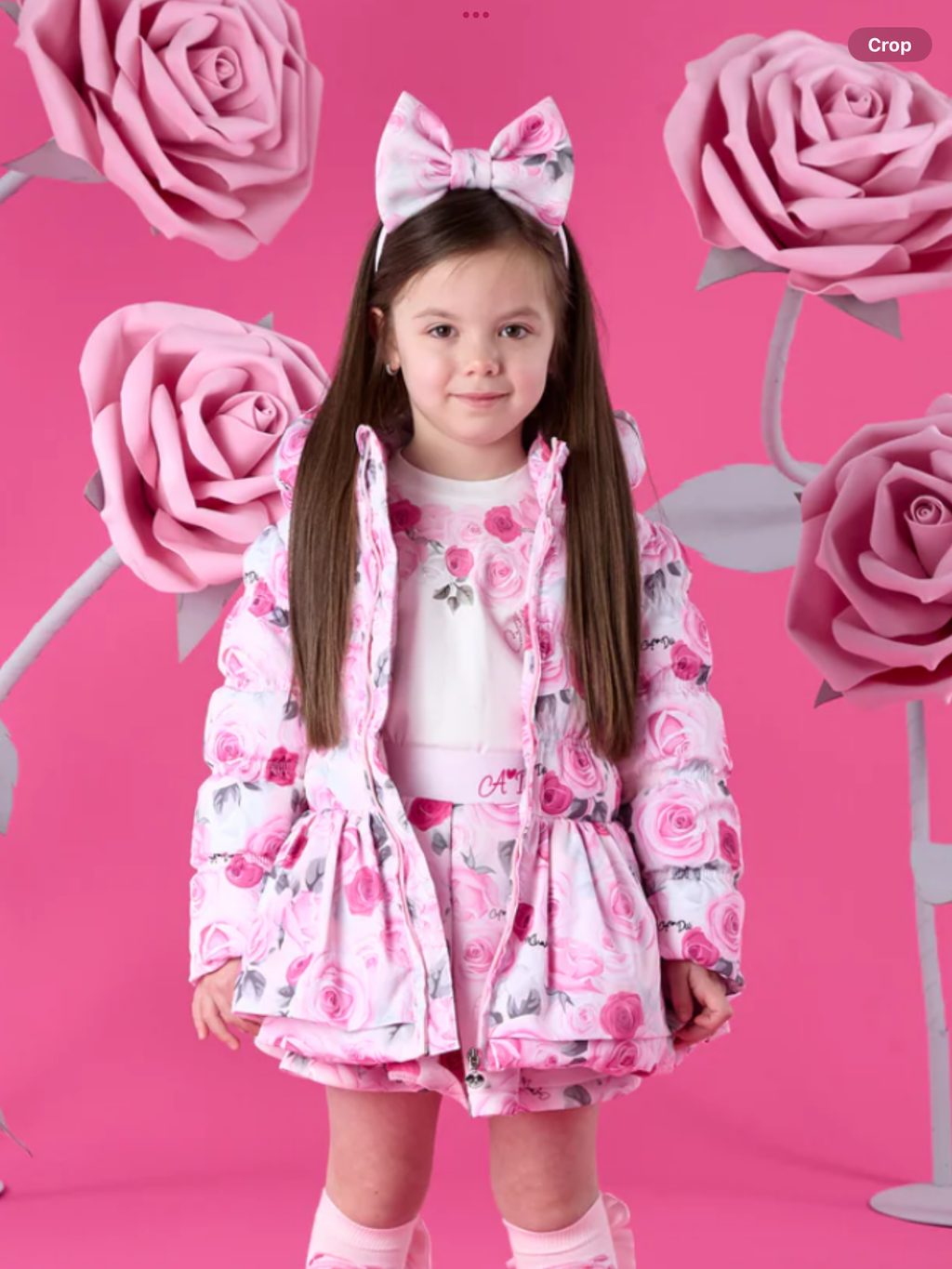 Avelorie Baby "AVA" WINTER BLOOM - ROSE PRINT COAT - 0726782