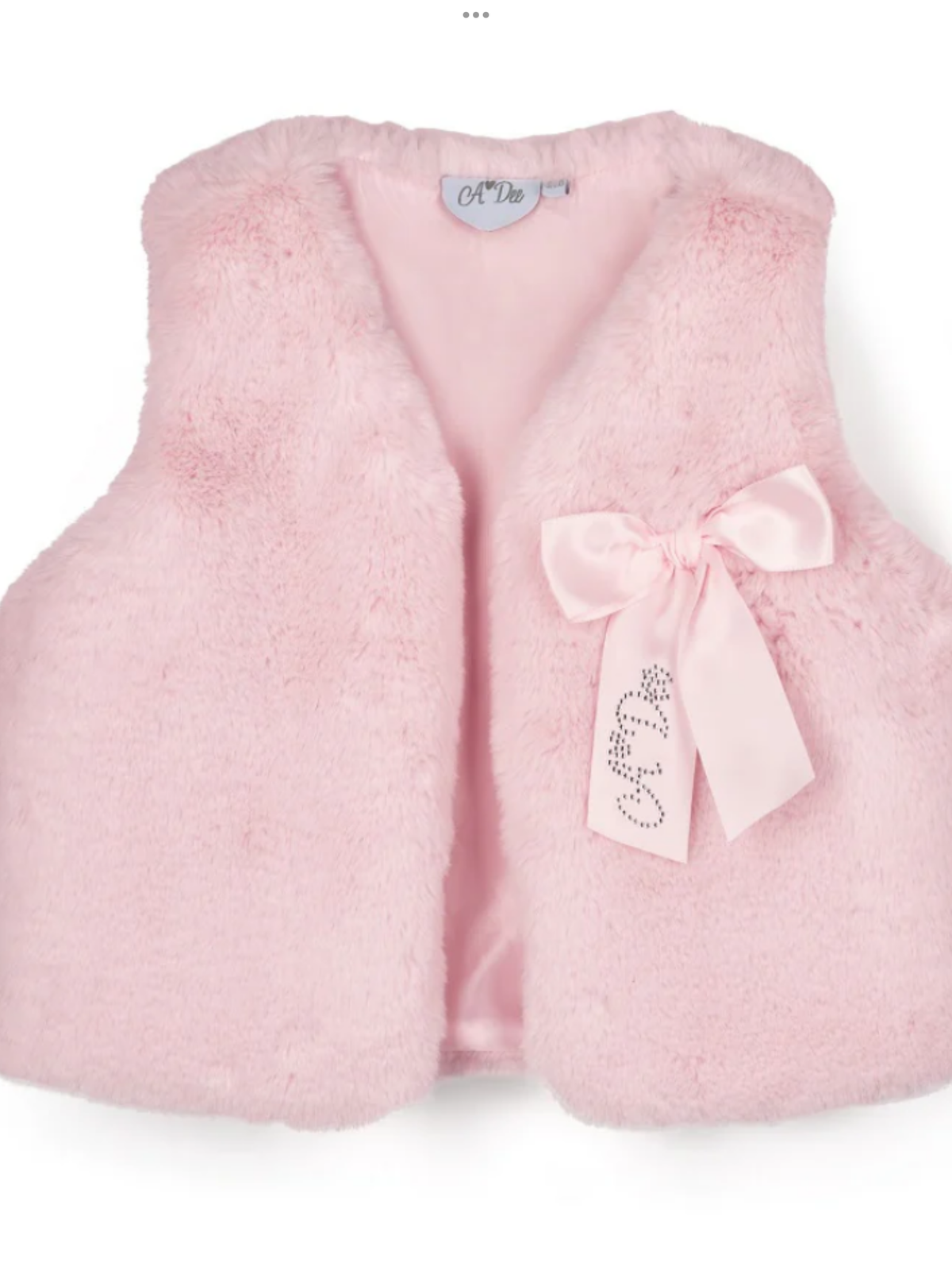 Avelorie Baby Anna Winter Bloom Collection. The Ana Faux Fur Gilet 0726783
