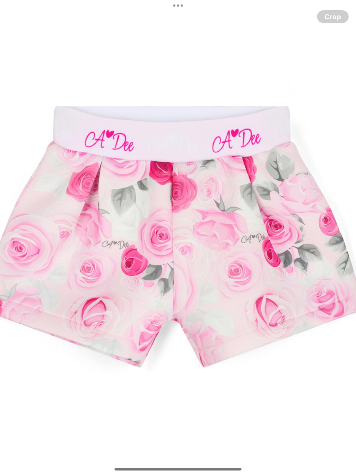 Avelorie Baby Winter Bloom Amaya Rose Print Shorts Set - Pale Pink 0726787