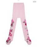 Avelorie Baby Girls Pink Rose Print 'Ari' Tights 0726791