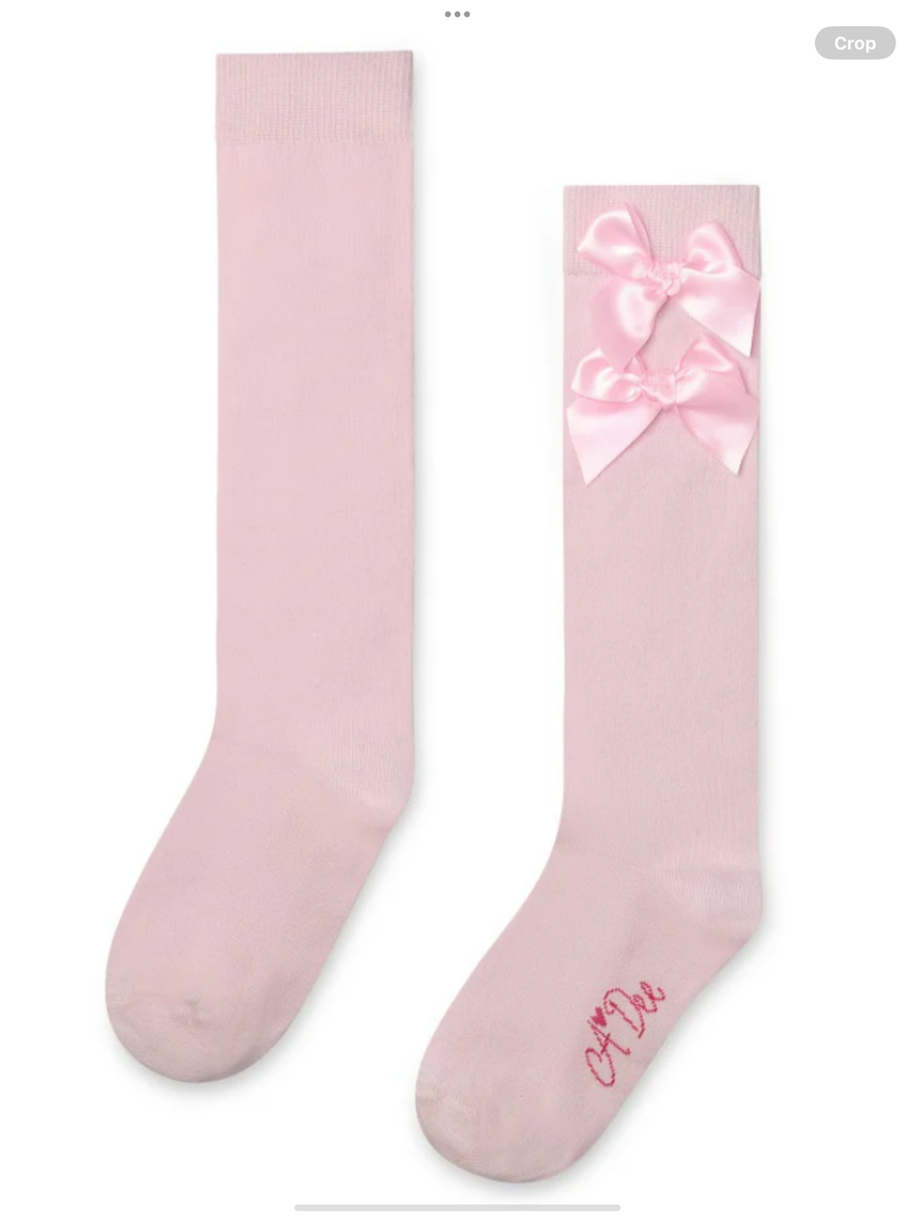 Avelorie Baby Ariel bow knee high socks 0726792