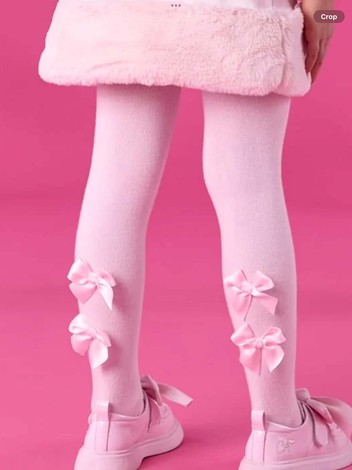 Avelorie Baby Girls Pink Bow 'Adaline' Tights 0726800