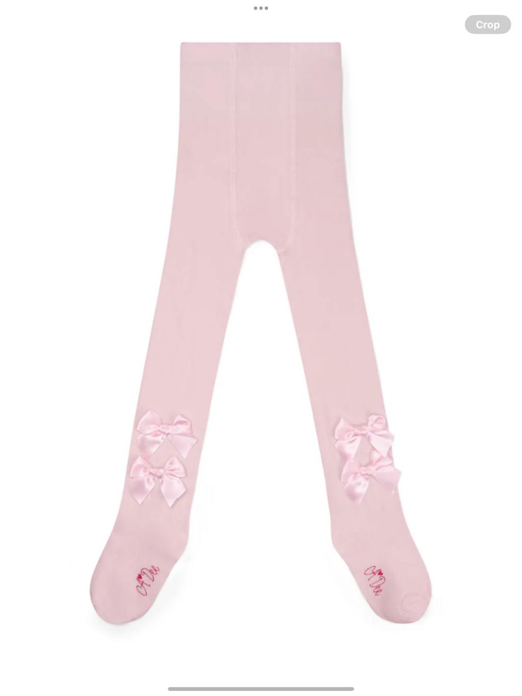 Avelorie Baby Girls Pink Bow 'Adaline' Tights 0726800