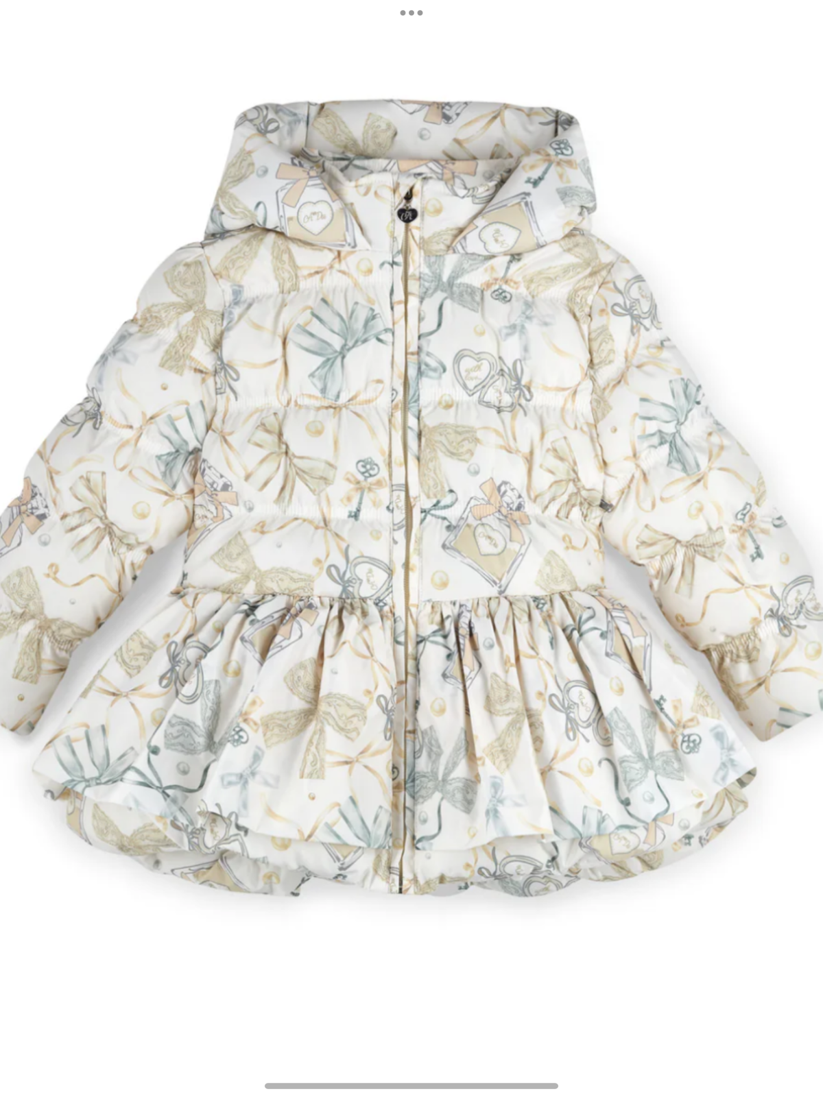 Eau De Avelorie Baby Ava Bow Print Jacket - Snow White 0726805