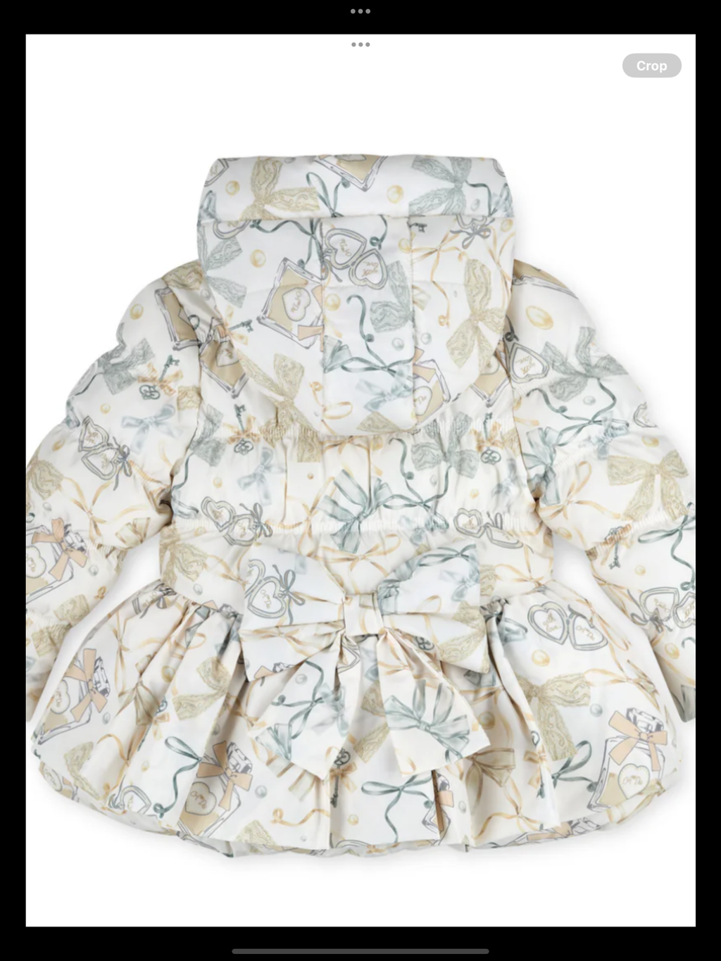 Eau De Avelorie Baby Ava Bow Print Jacket - Snow White 0726805