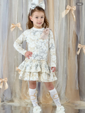 Avelorie Baby Eau De Avelorie Baby Bailey Bow Print Jersey Dress - Snow White 0726807
