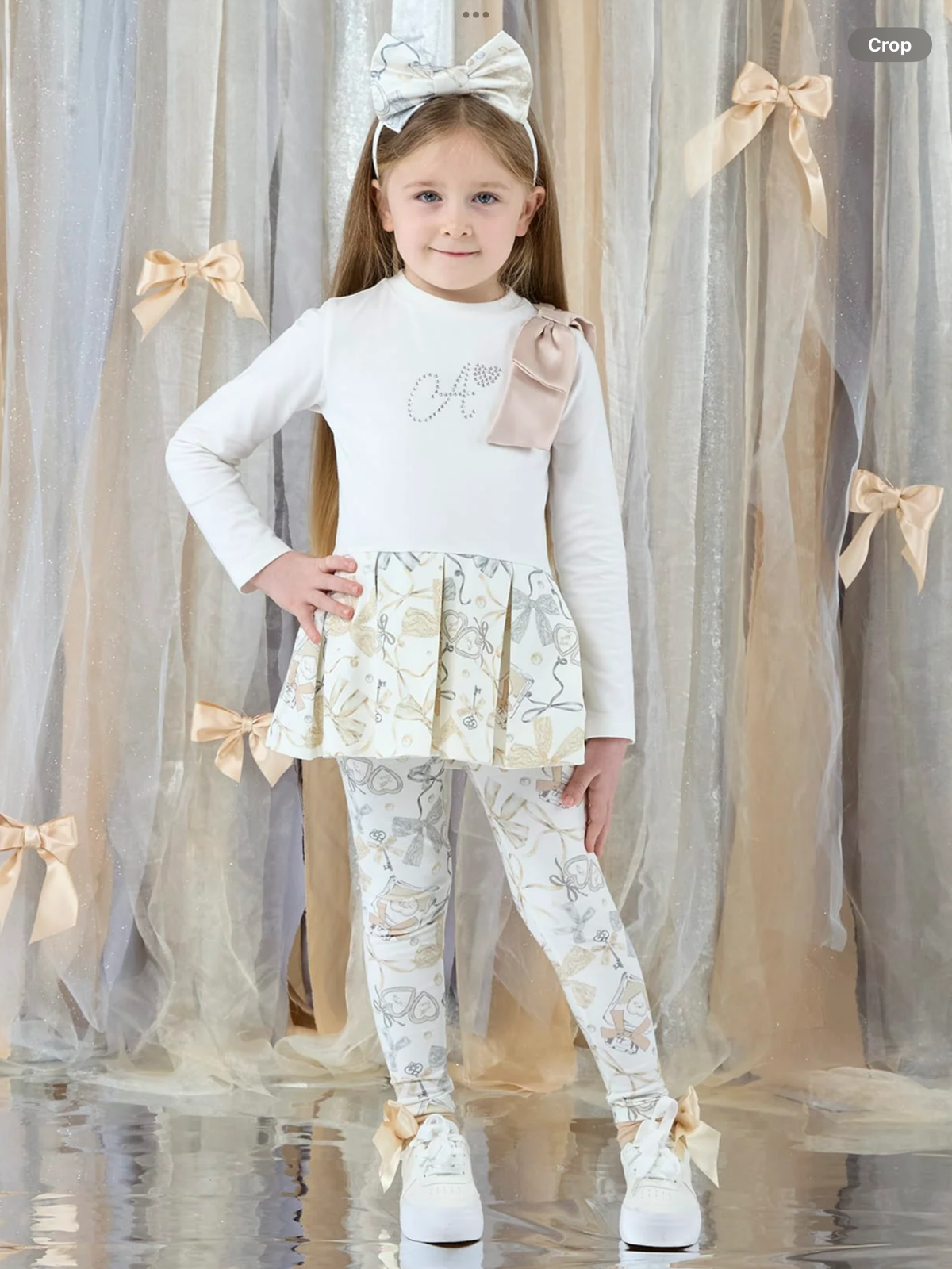 Avelorie Baby Girls Bow Print 'Blake' Leggings Set 0726808