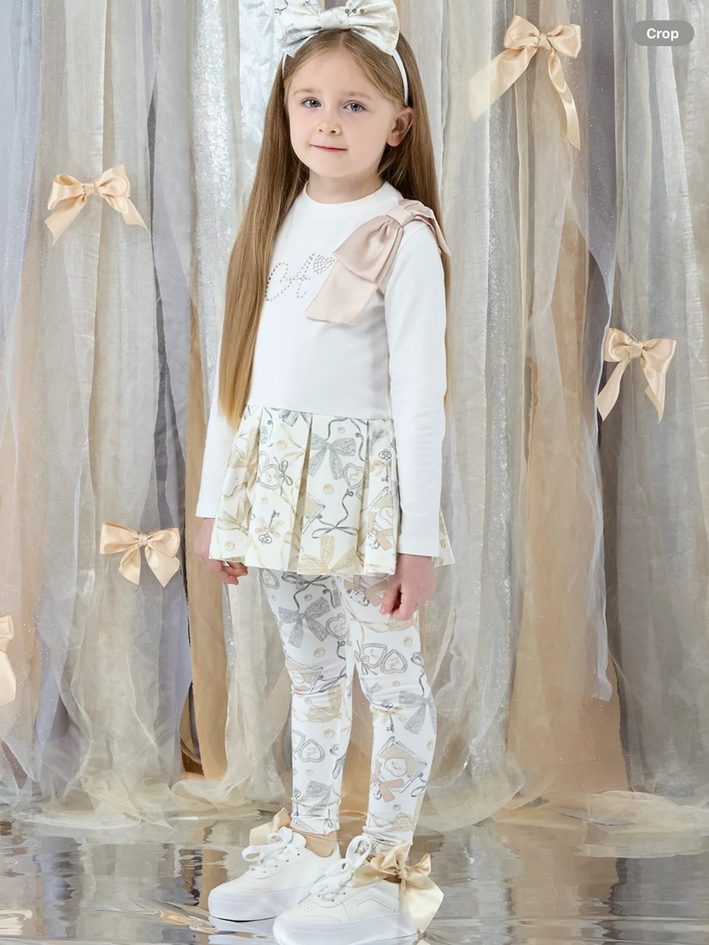 Avelorie Baby Girls Bow Print 'Blake' Leggings Set 0726808