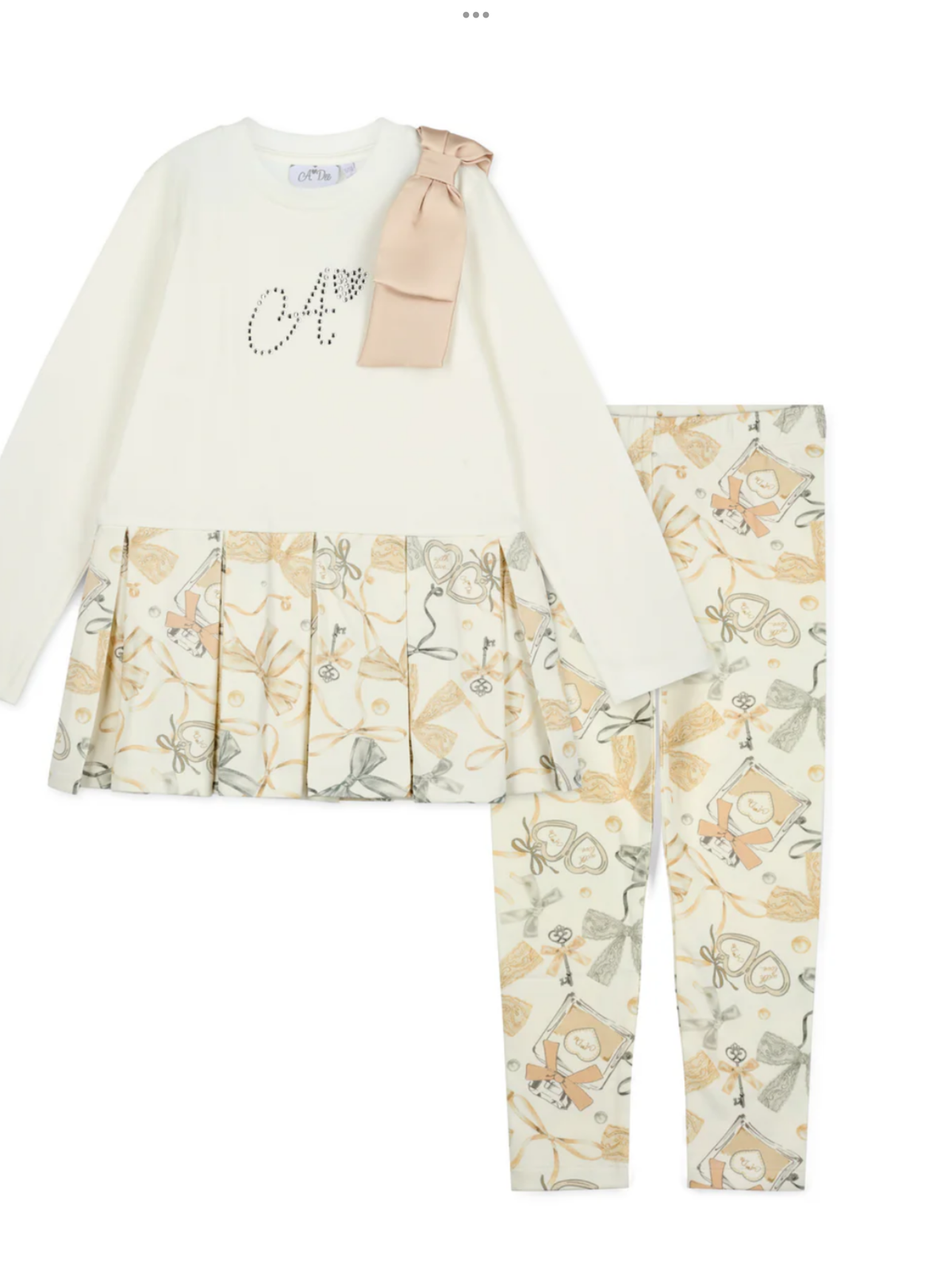 Avelorie Baby Girls Bow Print 'Blake' Leggings Set 0726808