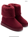 Avelorie Baby Girls 'Fluffie' Cherry Fur Trim Boots  0726814