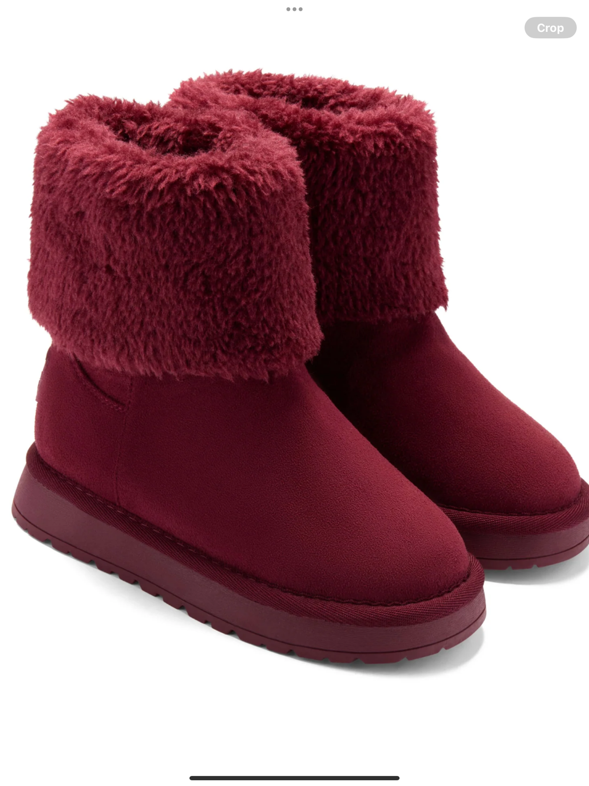 Avelorie Baby Girls 'Fluffie' Cherry Fur Trim Boots  0726814