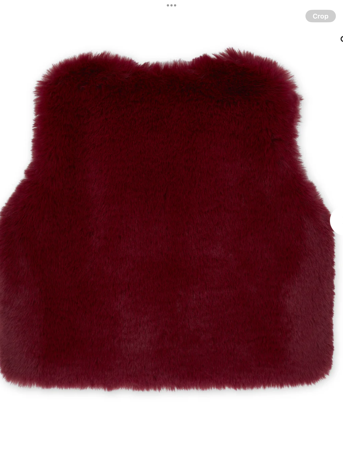 Avelorie Baby Chevron Charm Anna Fur Gilet - Deep Cherry 0726815