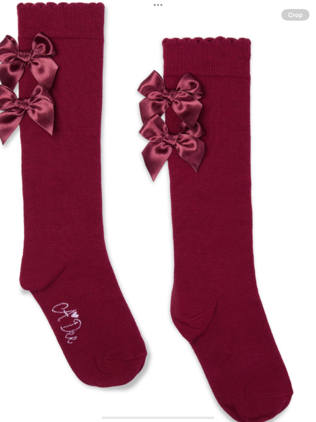 Avelorie Baby deep cherry Ariel knee high socks 0726819