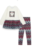 Avelorie Baby Girls 'Crissy' Chevron Print Leggings Set 0726825