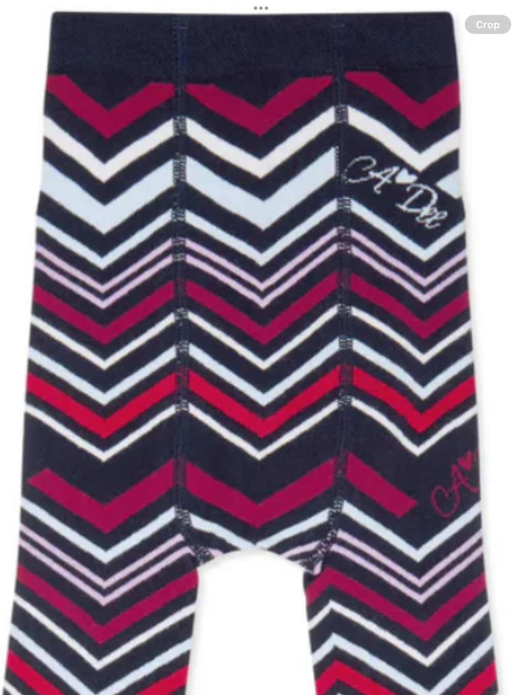 Avelorie Baby Girls Navy Chevron Print 'Ari' Tights 0726827