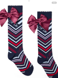 Avelorie Baby Girls Chevron Print 'Alessandra' Knee Socks 0726828