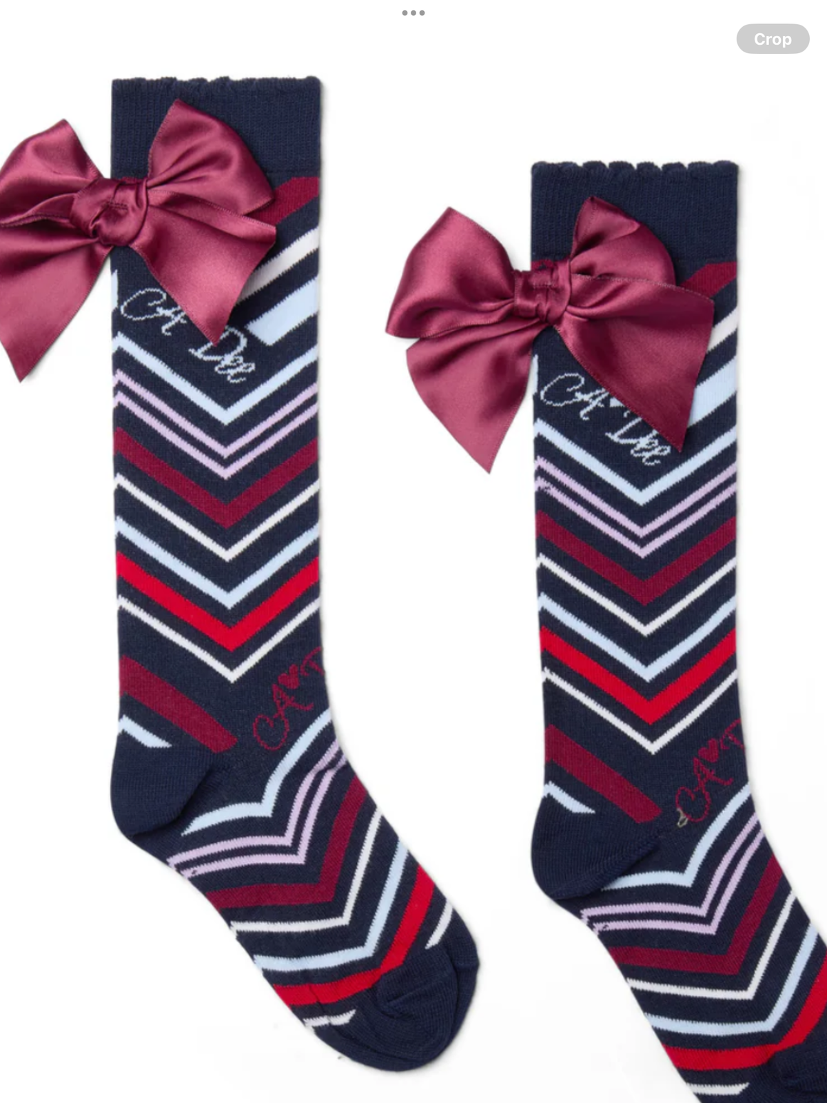 Avelorie Baby Girls Chevron Print 'Alessandra' Knee Socks 0726828